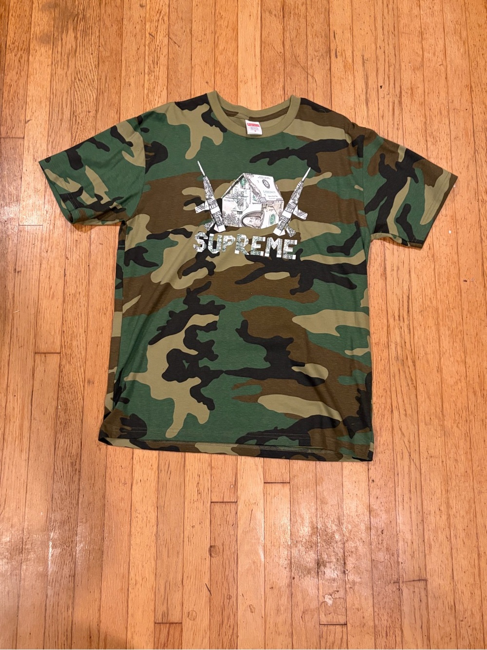 [AUTHENTIC] Supreme Oragami Tee in Woodland Camo Colorway